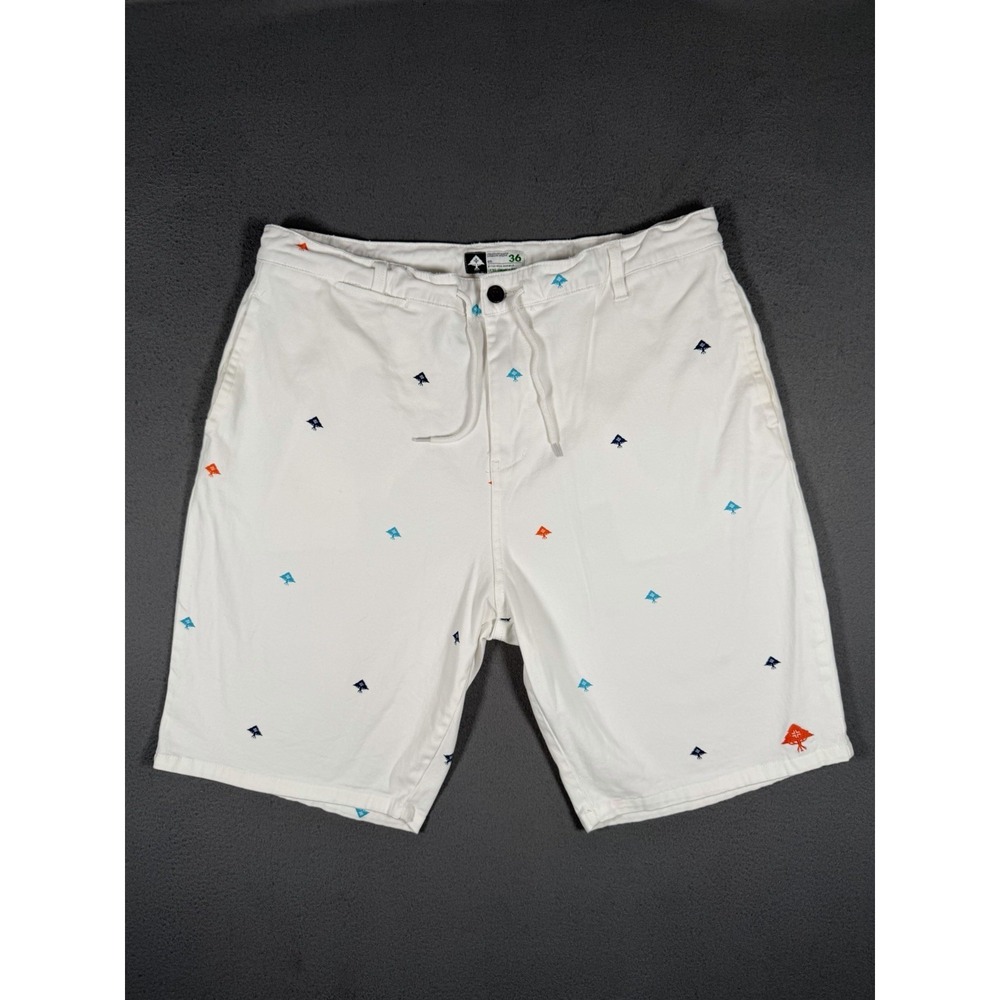 LRG Multi Infantree Choppa Shorts White Mens Size 36 Tree Print Streetwear OG